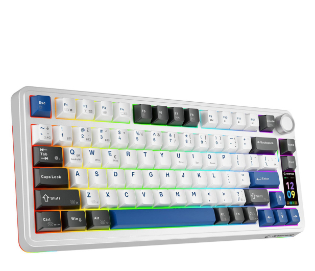 RAMPAGE Quell Pro mechaniczna Ekran, Gasket, Hot-Swap 2,4G + BT QUELLPRO-WHITE - 1370735 - zdjęcie 2